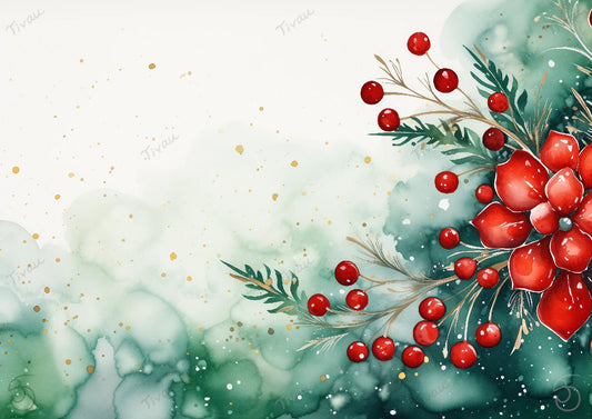 Beerenstrauch Wasserfarben