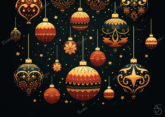 Weihnachtskugeln Kontrast